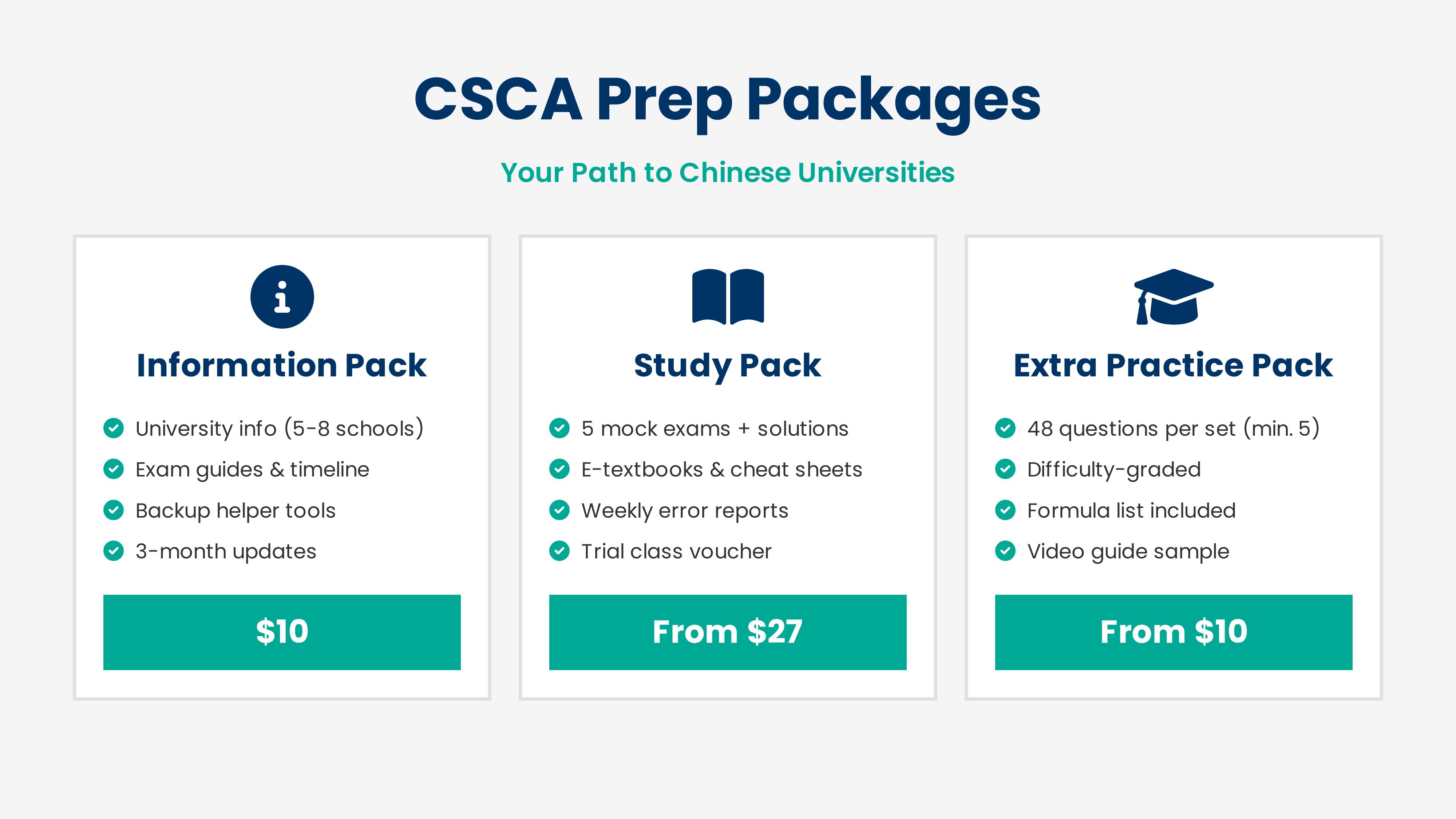 CSCA prep materials preview
